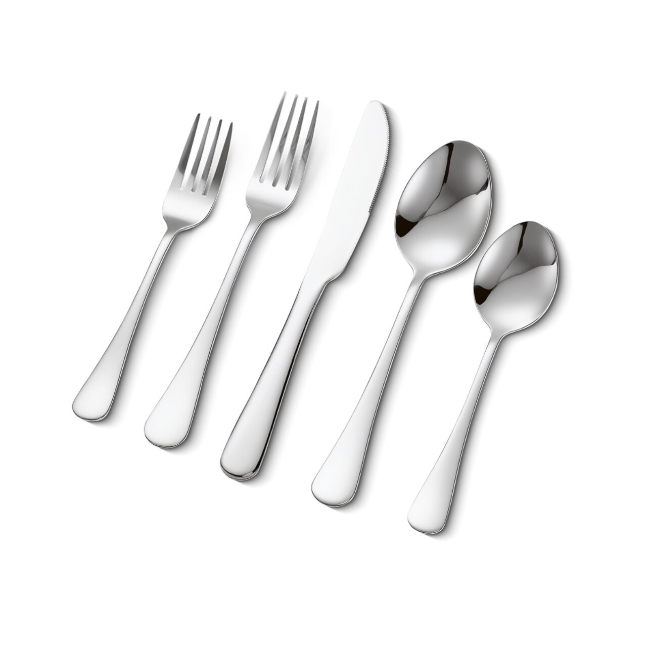 30-Piece Stainless Steel Flatware Set Dinner and Dessert Forks Spoons Knives